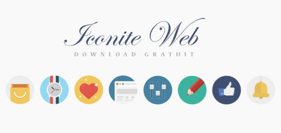 Iconite Flat – 2 seturi Flat + Light Gradient (PNG, PSD, SVG)