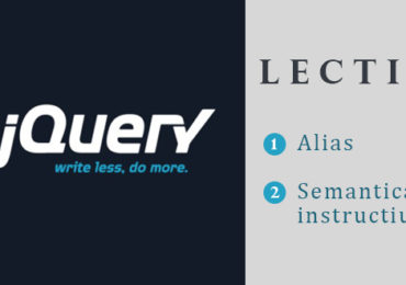 Curs jQuery – Lectia 2 – Alias-ul, semantica instructiunilor si inserarea lor in documentul HTML