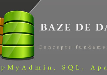 Introducere la Baze de Date – concepte fundamentale, instalarea phpMyAdmin prin XAMPP si paginile web dinamice