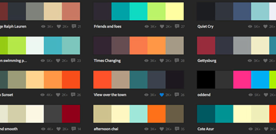 Adobe Color CC – palete de culori