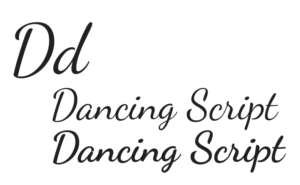 dancing-script