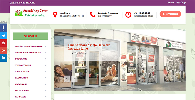 Potfoliu web design cu WordPress
